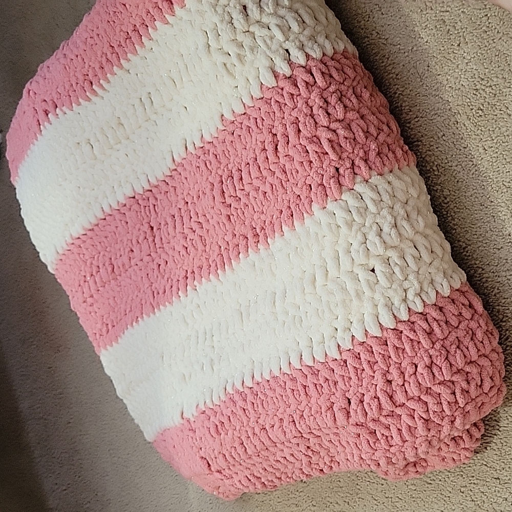 Crochet throw blanket